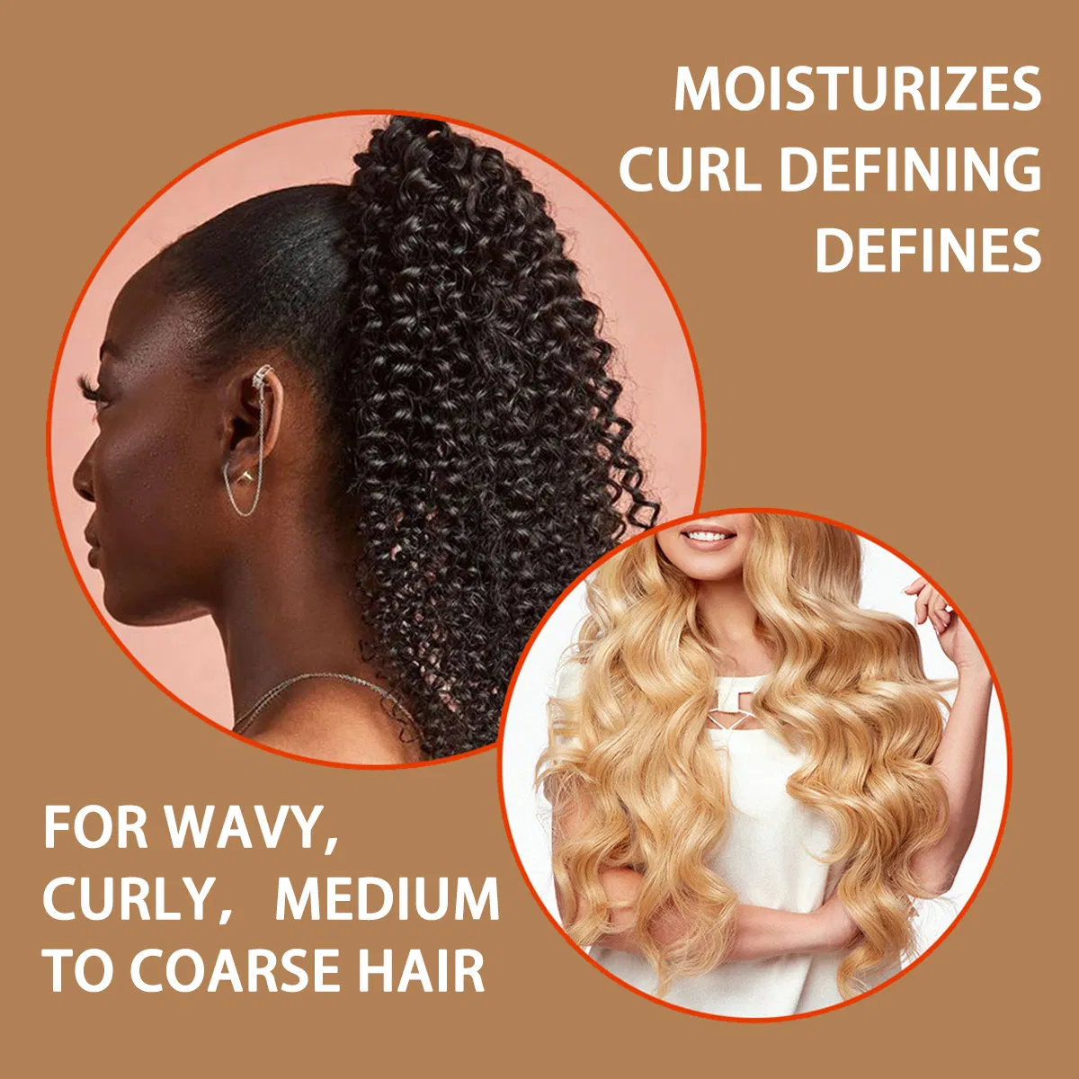 Curling Lotion Defining Curl Cream Frizz Control Moisturizer Hair Curl Enhancers Defining Cream for Black Women