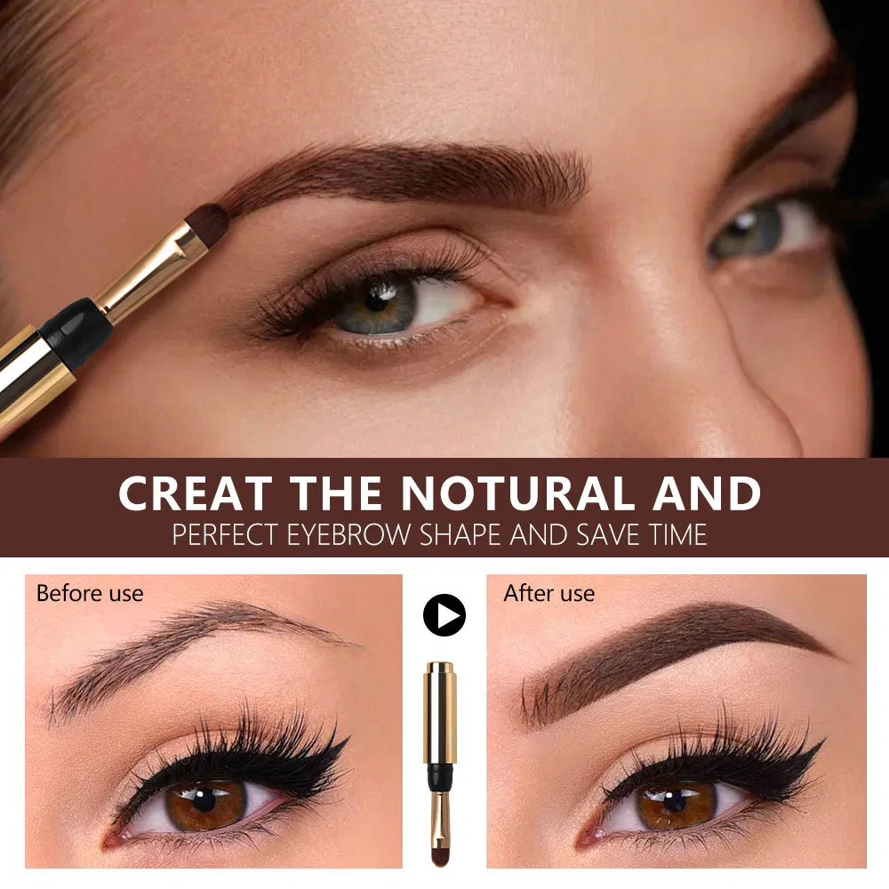 Waterproof Vegan Eyebrow Gel for Custom Brow Enhancers Eyebrow Pomade with Brush