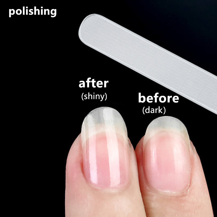 Professional Private Label Custom Durable Nano Glass Nail Buffer File Shiner Manicure Glass Nail File with Case