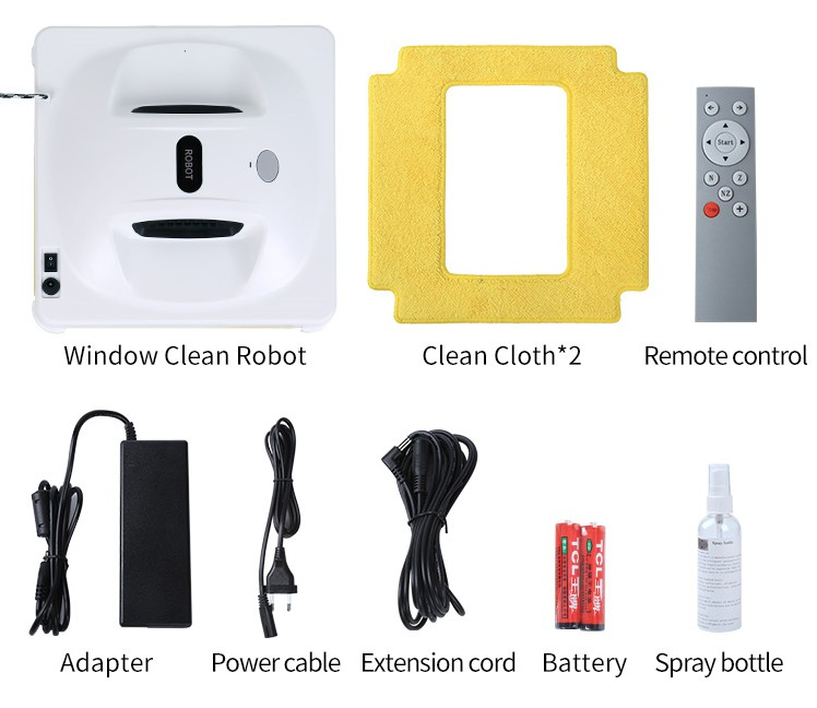 Smart Ultrasonic Window Cleaning Robot for Effortless Shine