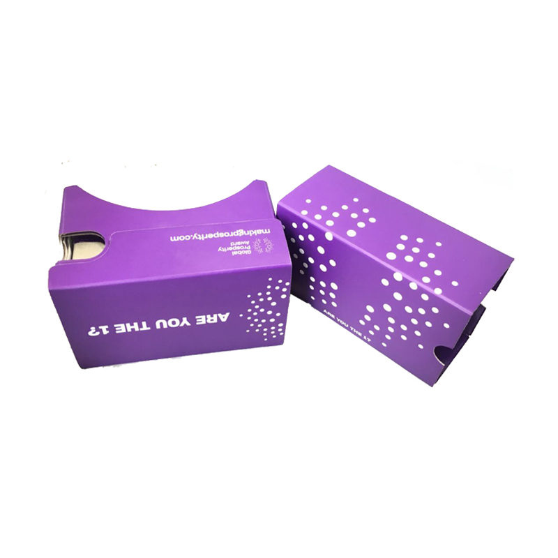 Promotional Items with Logo Custom 3D Glasses Vr Headsets Branded Google Cardboard Vr 3D Virtual Reality Video Glasses