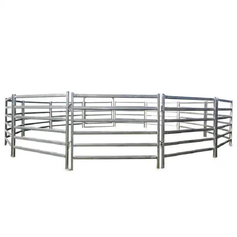 Hot Dipped Galvanized Iron Metal Cattle Horse Corral Panel Farm Fence