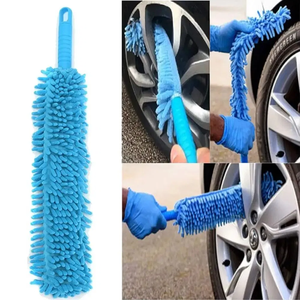 Chenille Single-Sided Curved Dust Duster Washable Reusable Curved Head Extends Cleaning Tool Lifespan