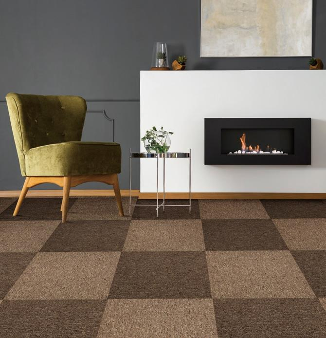 Ковровая плитка Red Home Modern Design, 50x50 см