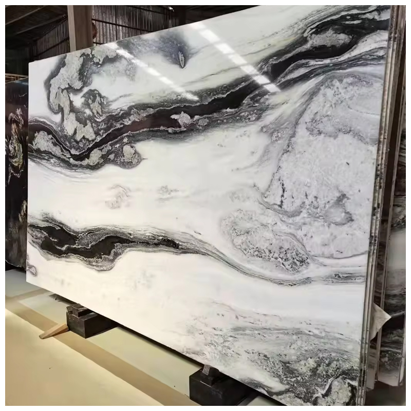 Brazilian Scandalous/Panda White Quartzite Slabs