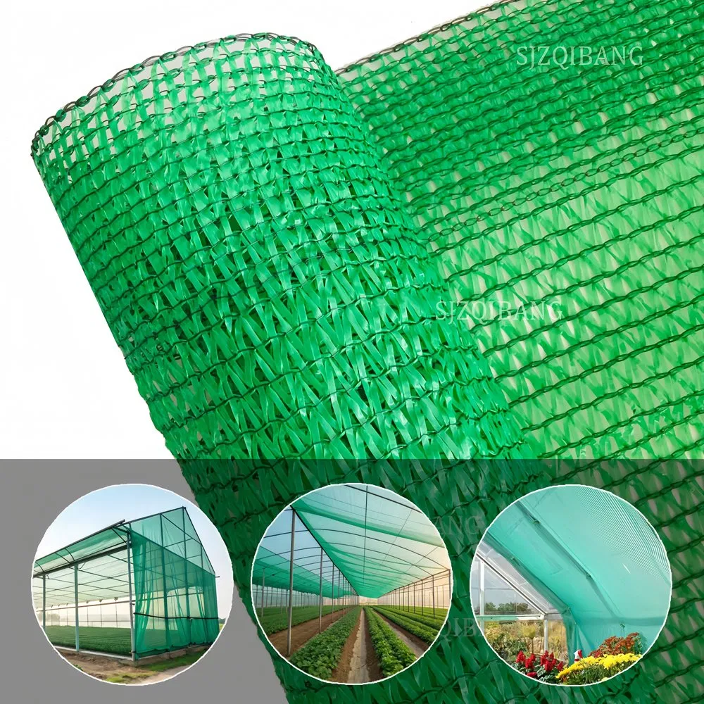 UV Resistance Green PE Plastic 60%/65%/70% Agricultural Sunshade Screen Mesh Shade Net for Greenhouse Vegetable Garden Plant Nursery Prevent Dust Protection