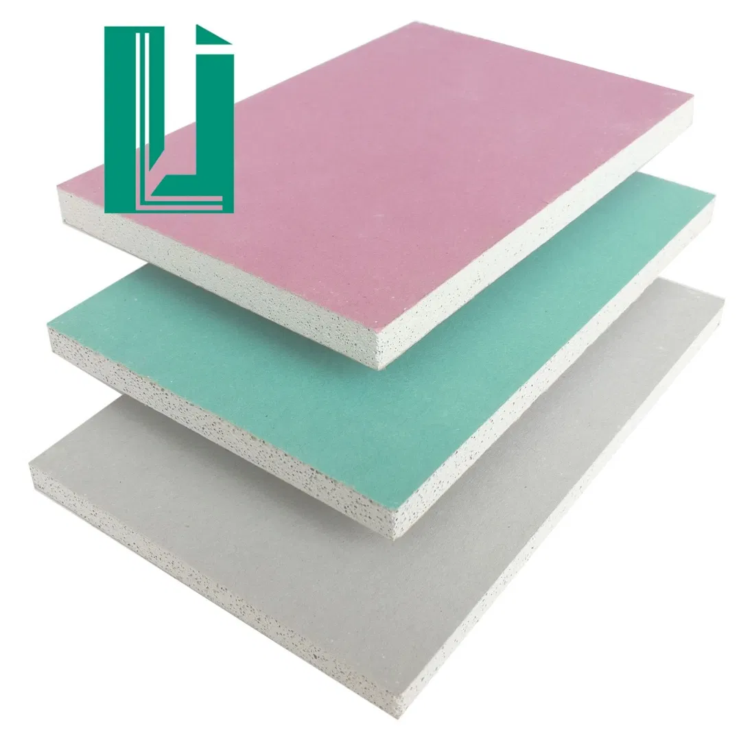 Drywall Fireproof Gypsum Plasterboard for Interior Walls Building Material