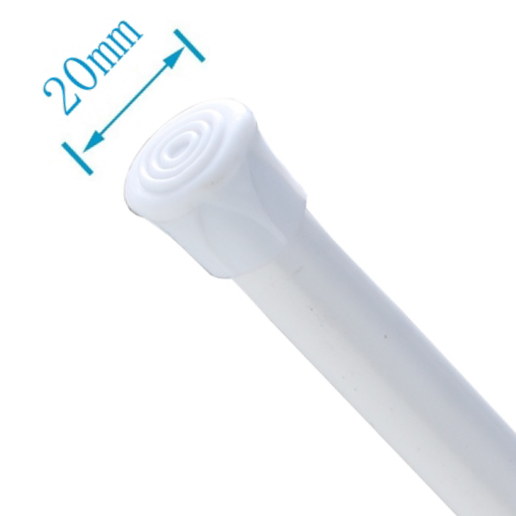 Sanipro No Drilling Spring Rotation Telescopic 10/13mm Slender Rod Cupboard Bar L Shaped Shower Curtain Poles for Bathroom