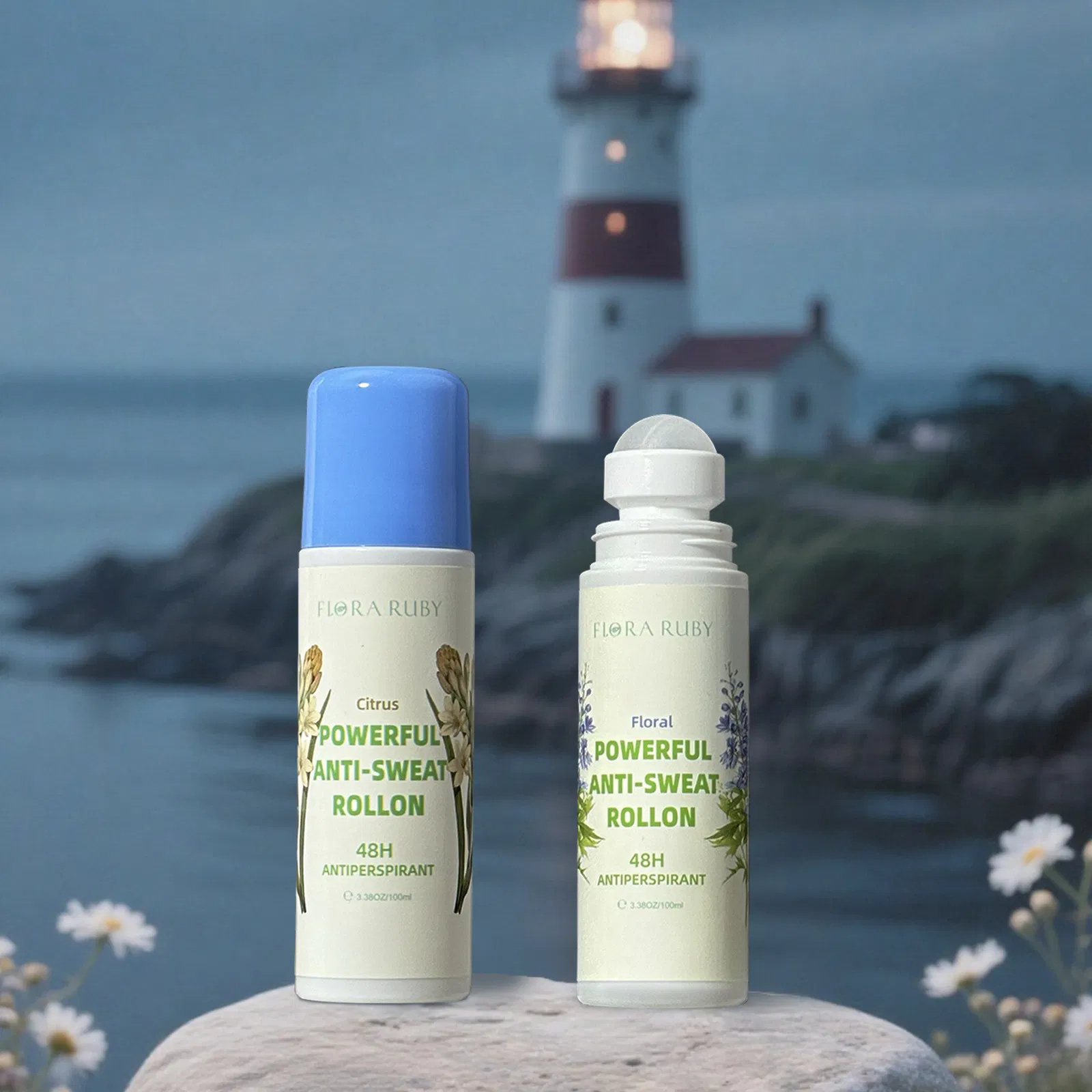 Aluminum-Free Organic Deodorant with Soothing Non-Irritating Pearl Beads