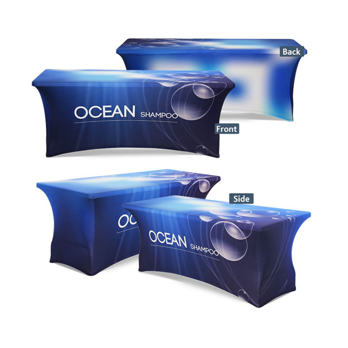 6FT Display Custom Printed Draped Table Runner Table Cover Cloth