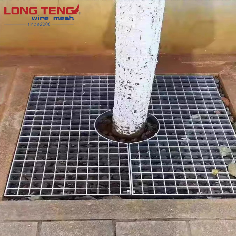 Hot Dipped Galvanized Steel Grating Steel Grating Floor Galvanized Flat Bar or Serrated Steel Grating Stair Tread Trench Cover
