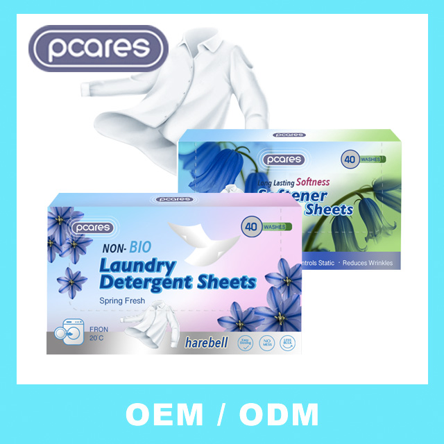 Eco-Friendly Easy Dissolving Laundry Detergent Sheet Fast Remove Stains Dissolved Sheets for Laundry Machine