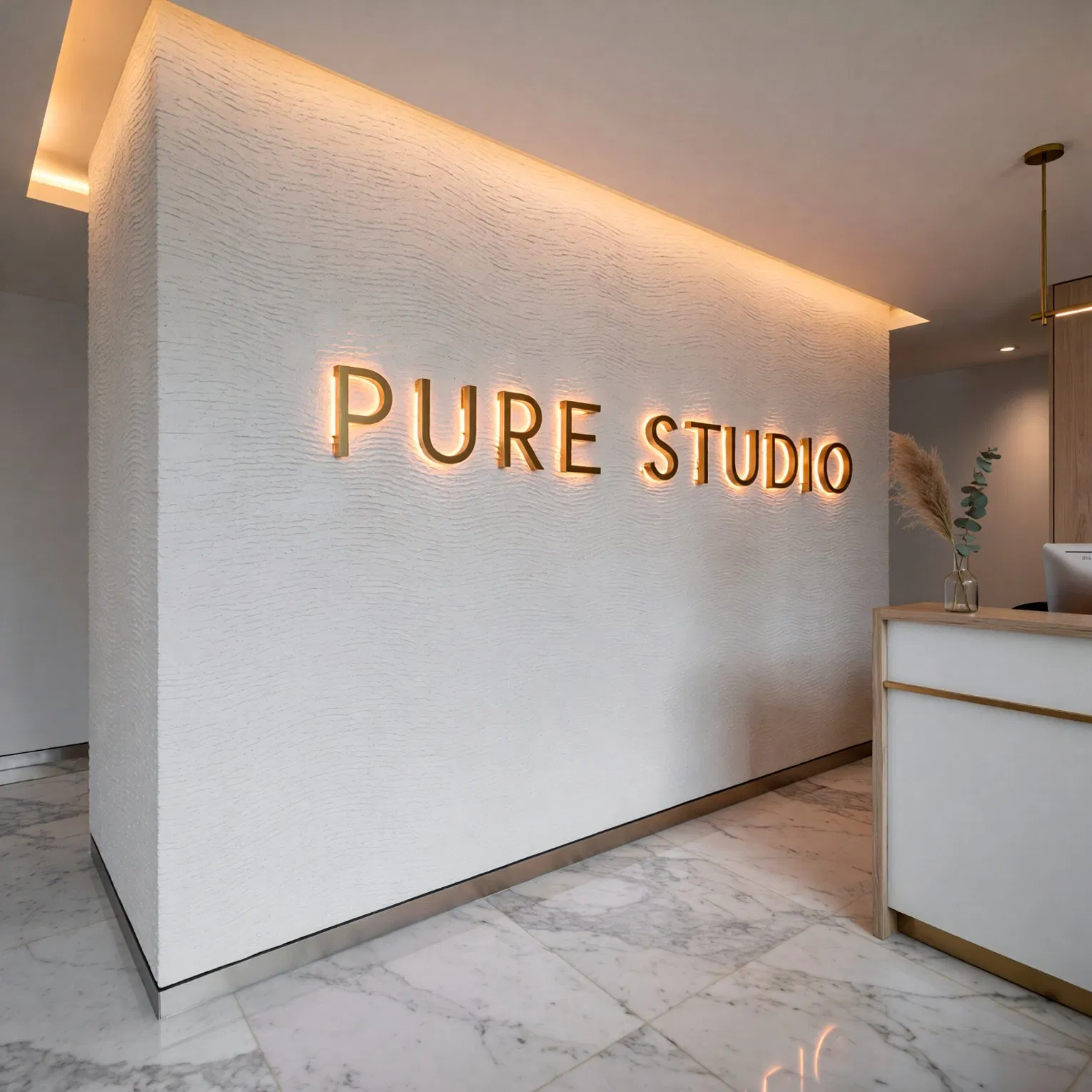 Stylish 3D LED Sign with Custom Shapes and Bright Color Effects