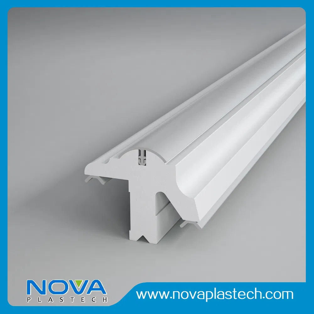 China Manufacture Hot Sale Glass Door PVC Profile Doorlite Frame