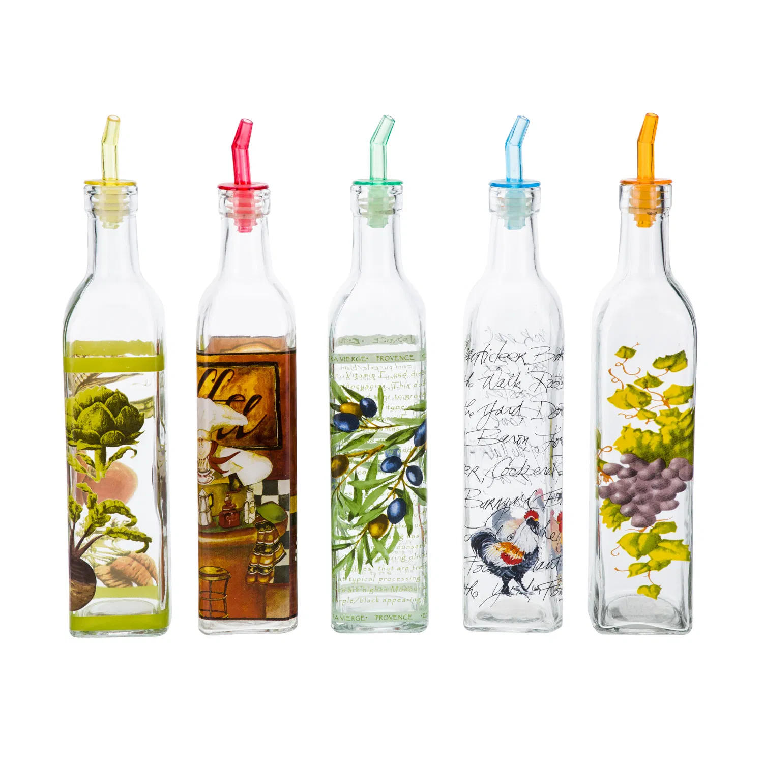 Vista 500ml Blue Glass Olive Oil Bottle
