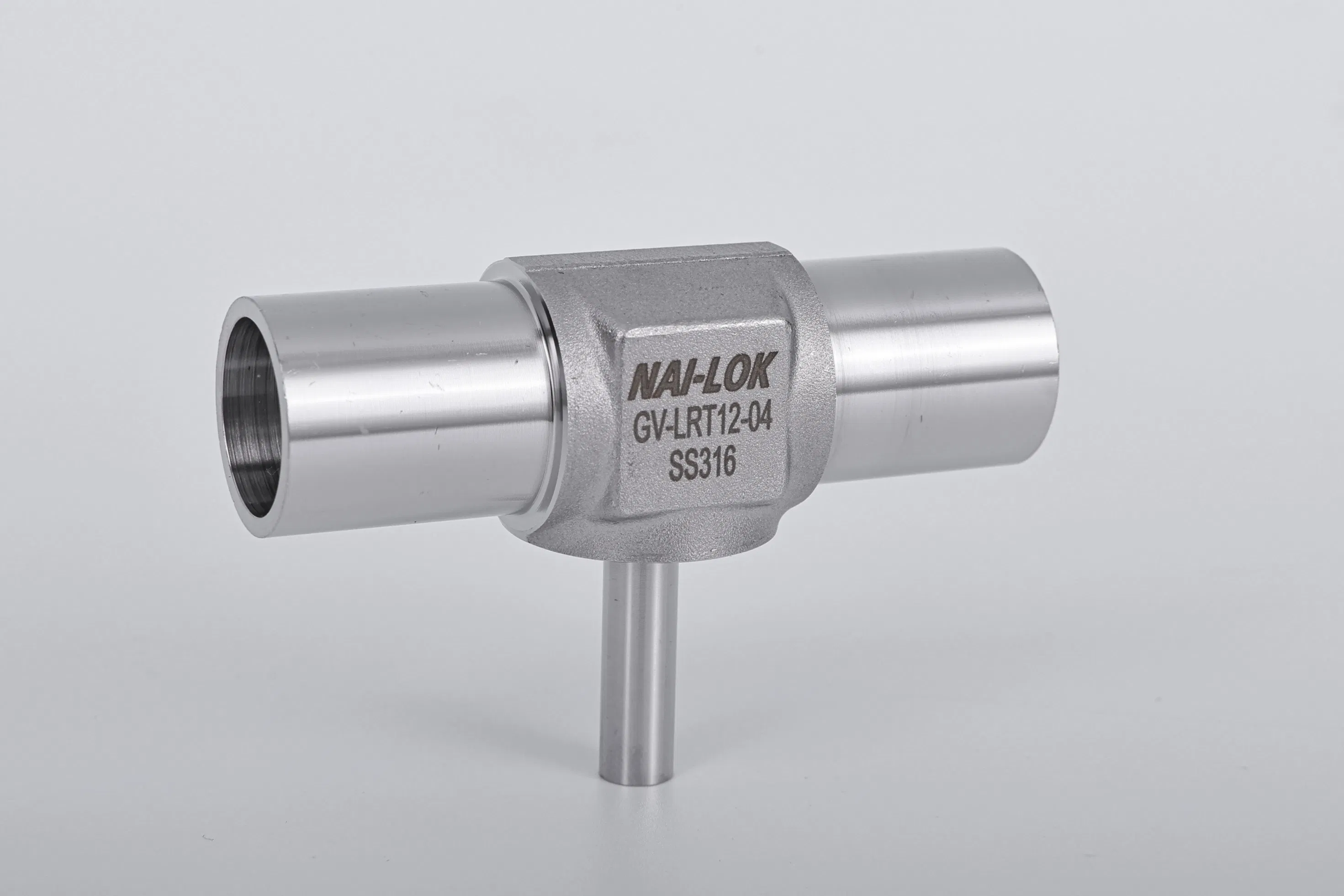 Nailok Ultra High Purity SS316L Electropolished built Weld Reducing Tee Bright Annealing Tee