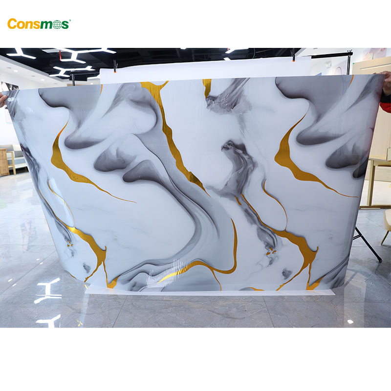 Роскошные золотые 3D обои из ПВХ с пеной PE