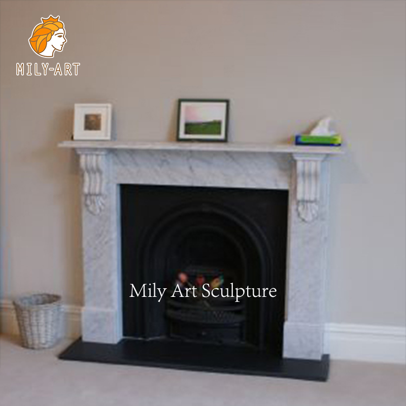 High Quality Indoor Onamental Natural Stone Marble Fireplace