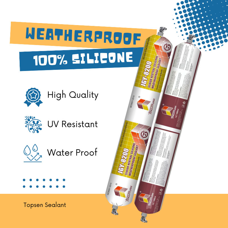 Aluminum Composite Panel Weatherproof Silicone Sealant Aluminum Sealant 590 Ml Sausage