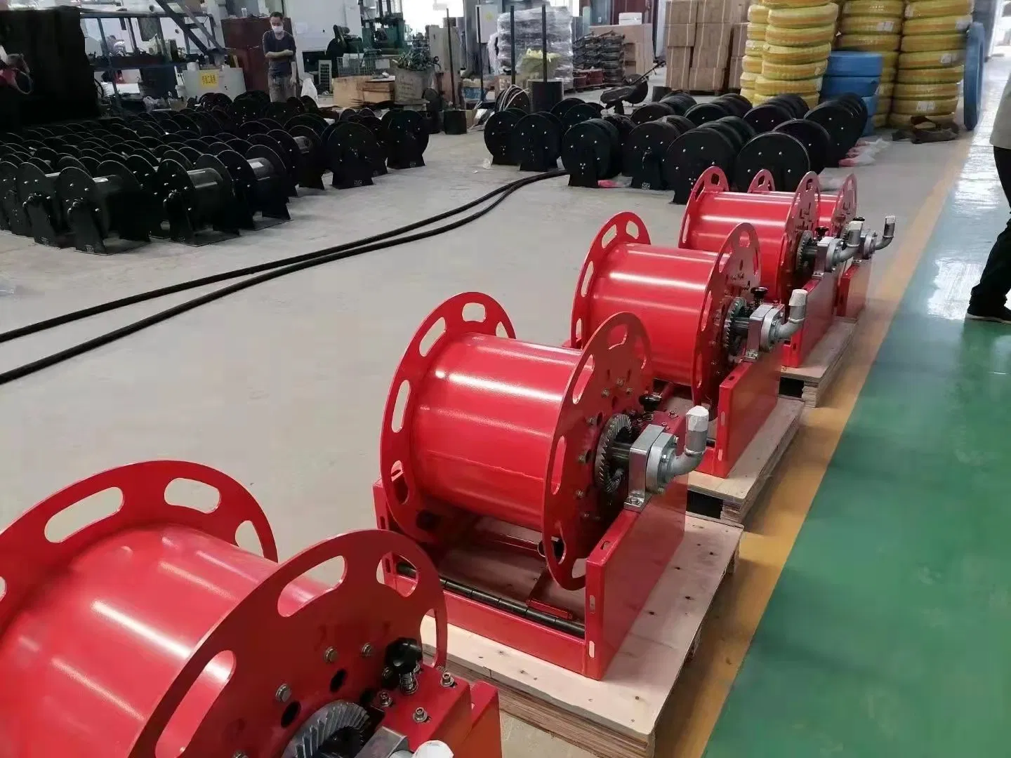 Factory Direct Sale 1.5 Inch 100m Manual Hose Reel Frame