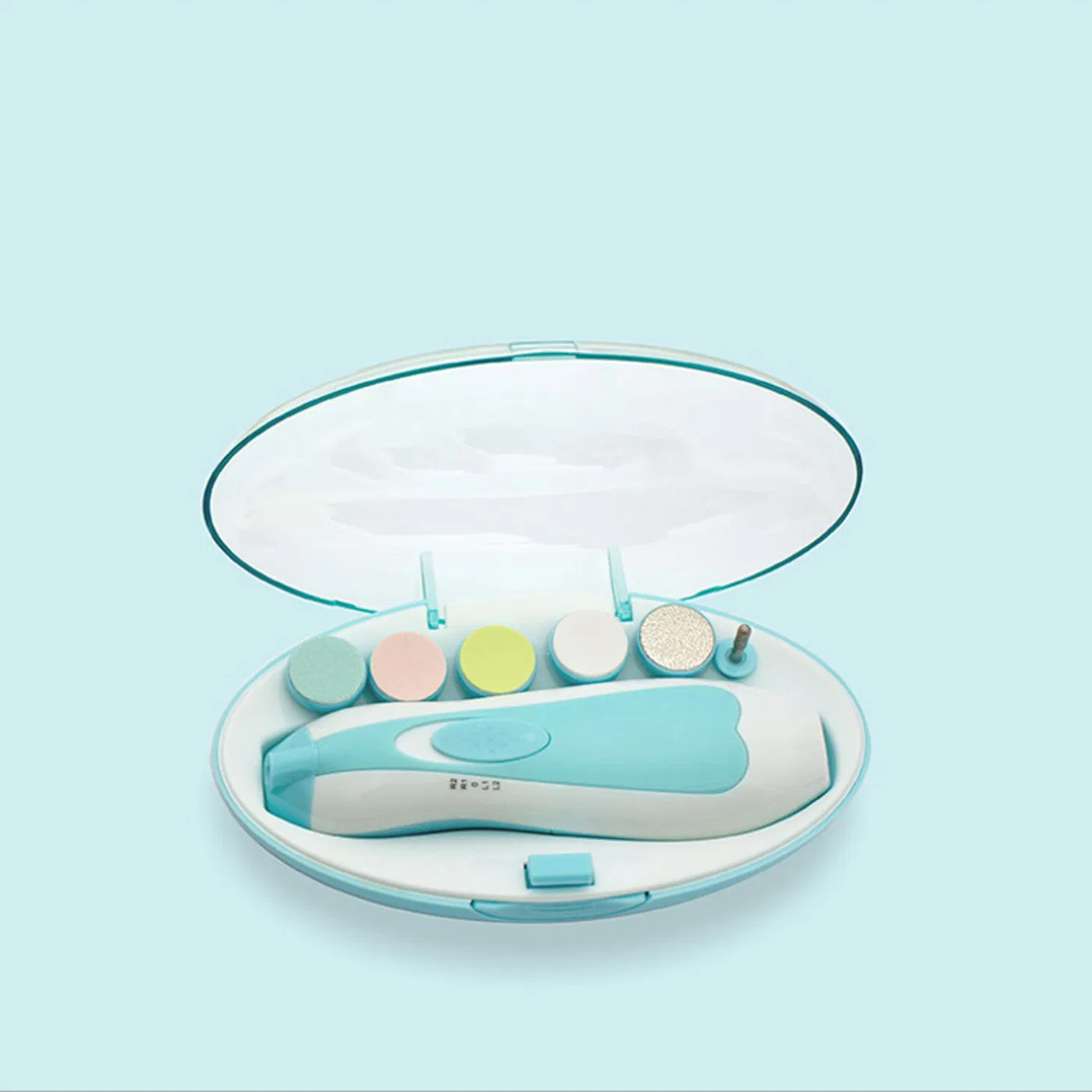 Electric Nail Trimmer Clippers 6 in 1 Baby Nail File Grooming Kit Manicure Set for Newborns