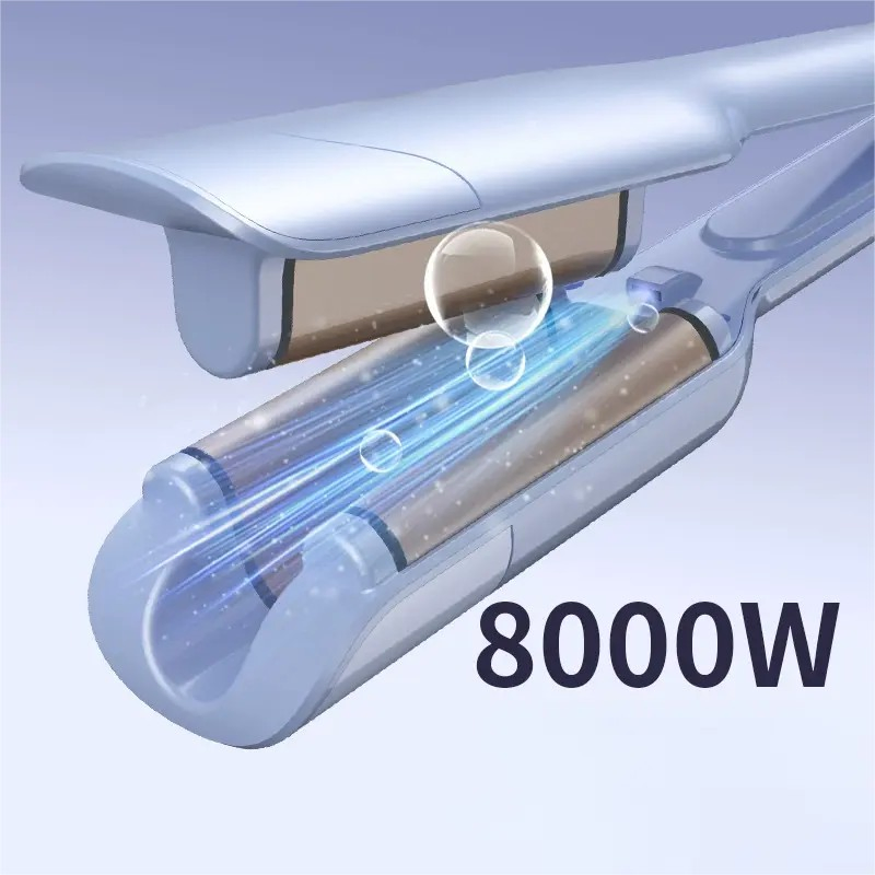 28mm Deep U-Shape Hair Waver Curling Iron Ionic Hair Care Styling Tool for Soft Waves & Voluminous Curls
