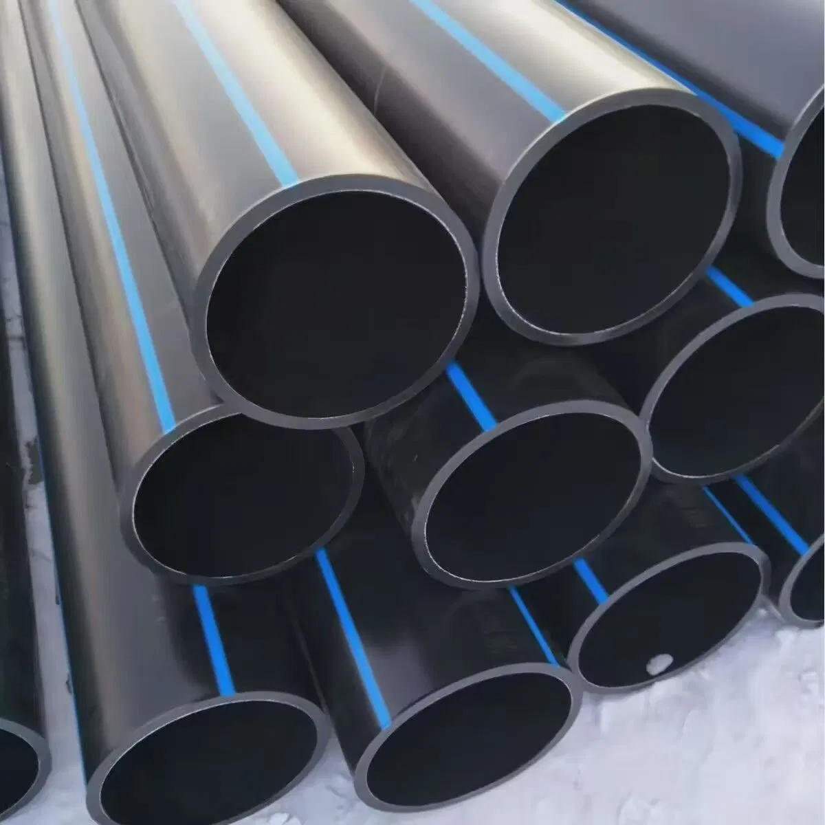 HDPE Pipe for Agricultural High-Density Polyethylene Water Supply Pipe Farm Irrigation Systems ISO Factory HDPE Pipe 20-1200mm