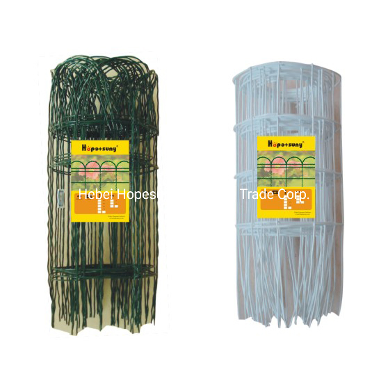 Garden Border Folding Fence Arch, Classic Decorative Wire Landscape Border Fence