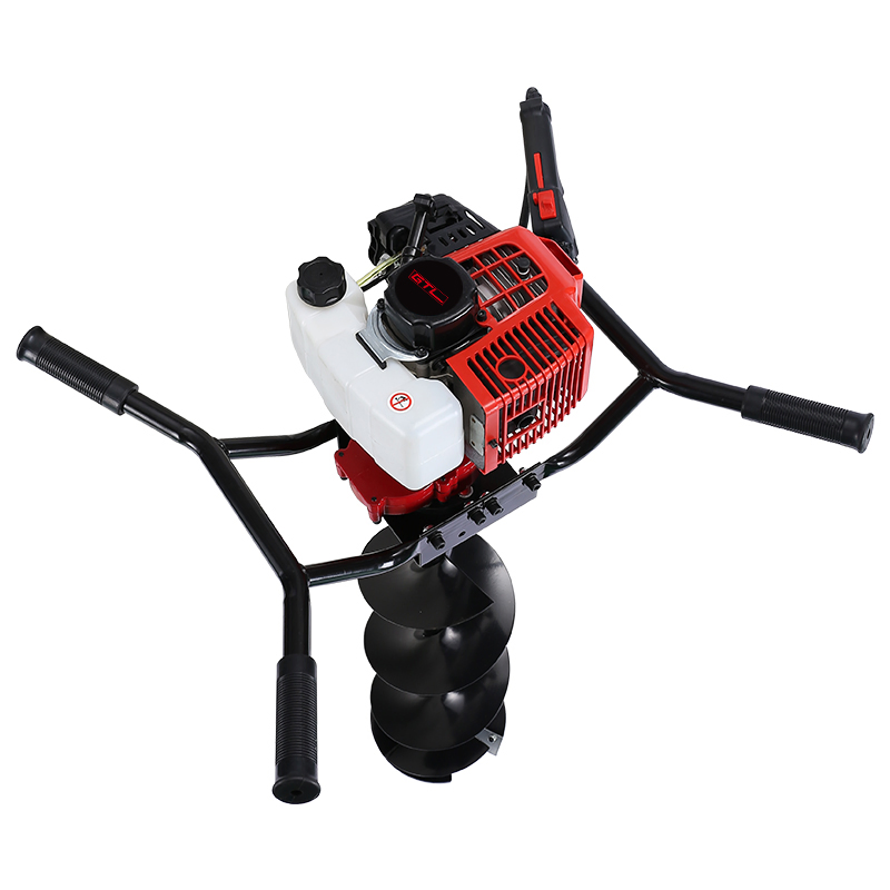 Garden 71cc 2HP 2-Stroke Engine Gasoline Ground Earth Auger Drill / Drilling Digger / Earth Augers / Post Hole Digger with Double Handle (GD720)