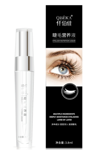 Qbeka Eyelash Nutrition Liquid Extension Nutrition Safe for Sensitive Eyes Non-Greasy Fast-Absorbing