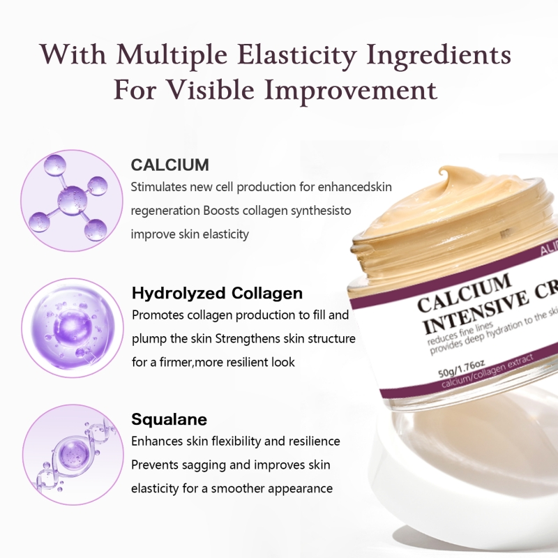 Calcium Facial Serum Cream Set Skin Barrier Repair Calcium Skincare Skin Daily Moisturizing Firming Elasticity All Skin Types G