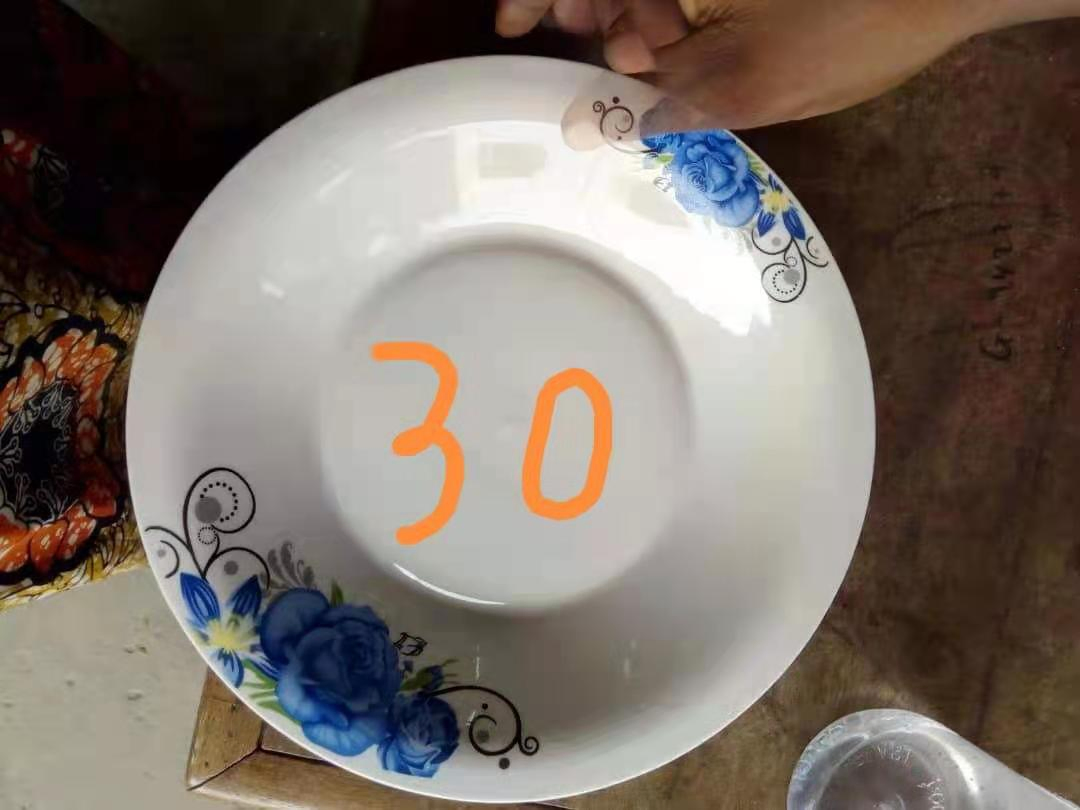 9.2"Soup Plate Cheap Decal Porcelain Ceramics Tableware