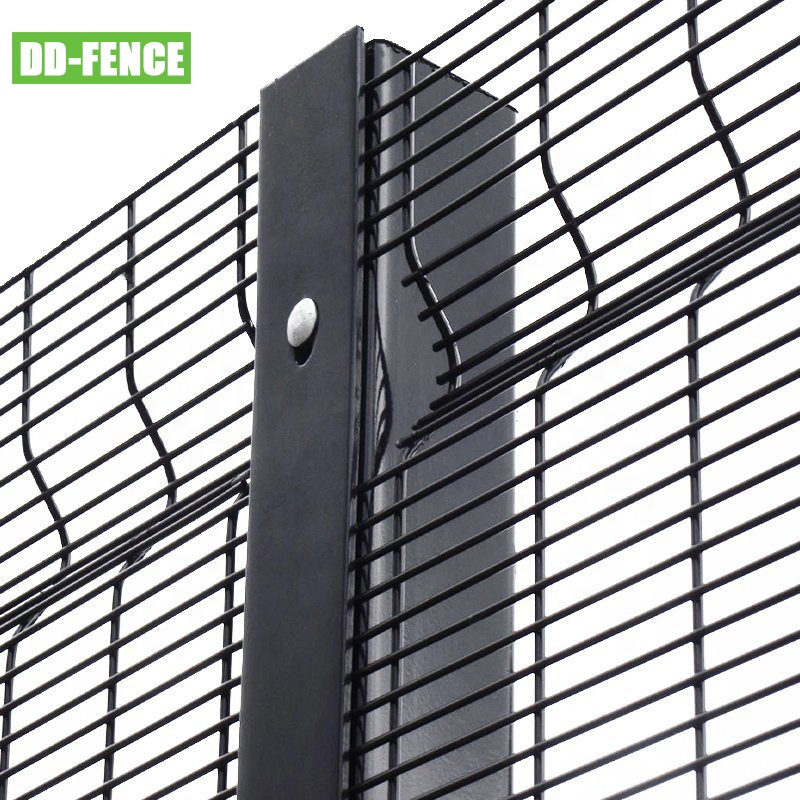 Perimeter High Safety Galvanized Welded Wire Mesh Fencing Panel Metal Steel Iron 358 Anti Climb Security Fence for Airport Prison Border Industrial Boundary