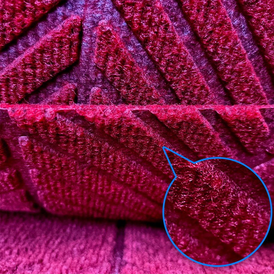 Indoor Polypropylene Cut Loop Door Mat with PVC Backing for Home Hotel