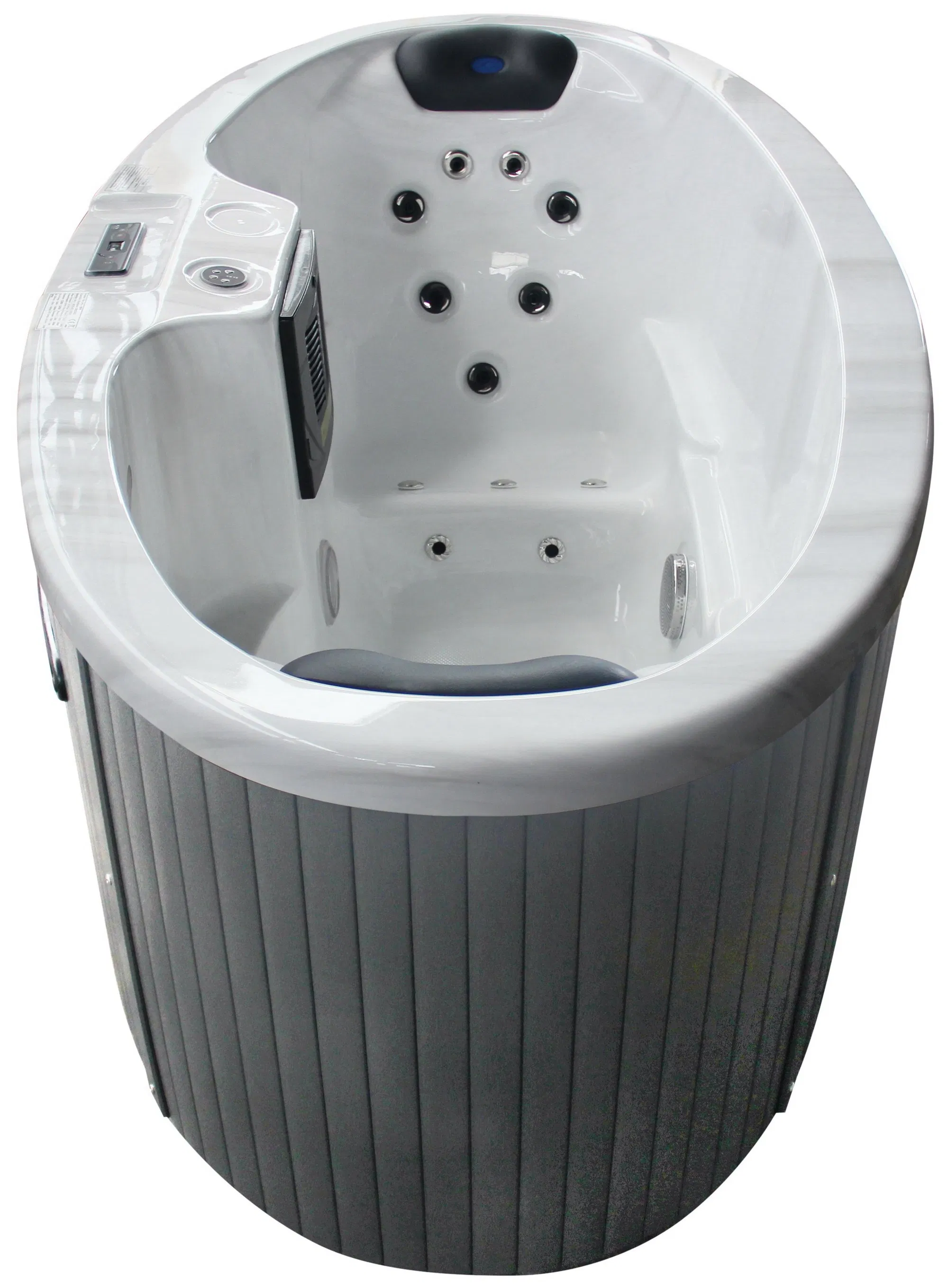 USA Acrylic Indoor Massage Bathtub Balboa Control Hotel Oval Hot Tub SPA for 2 Person