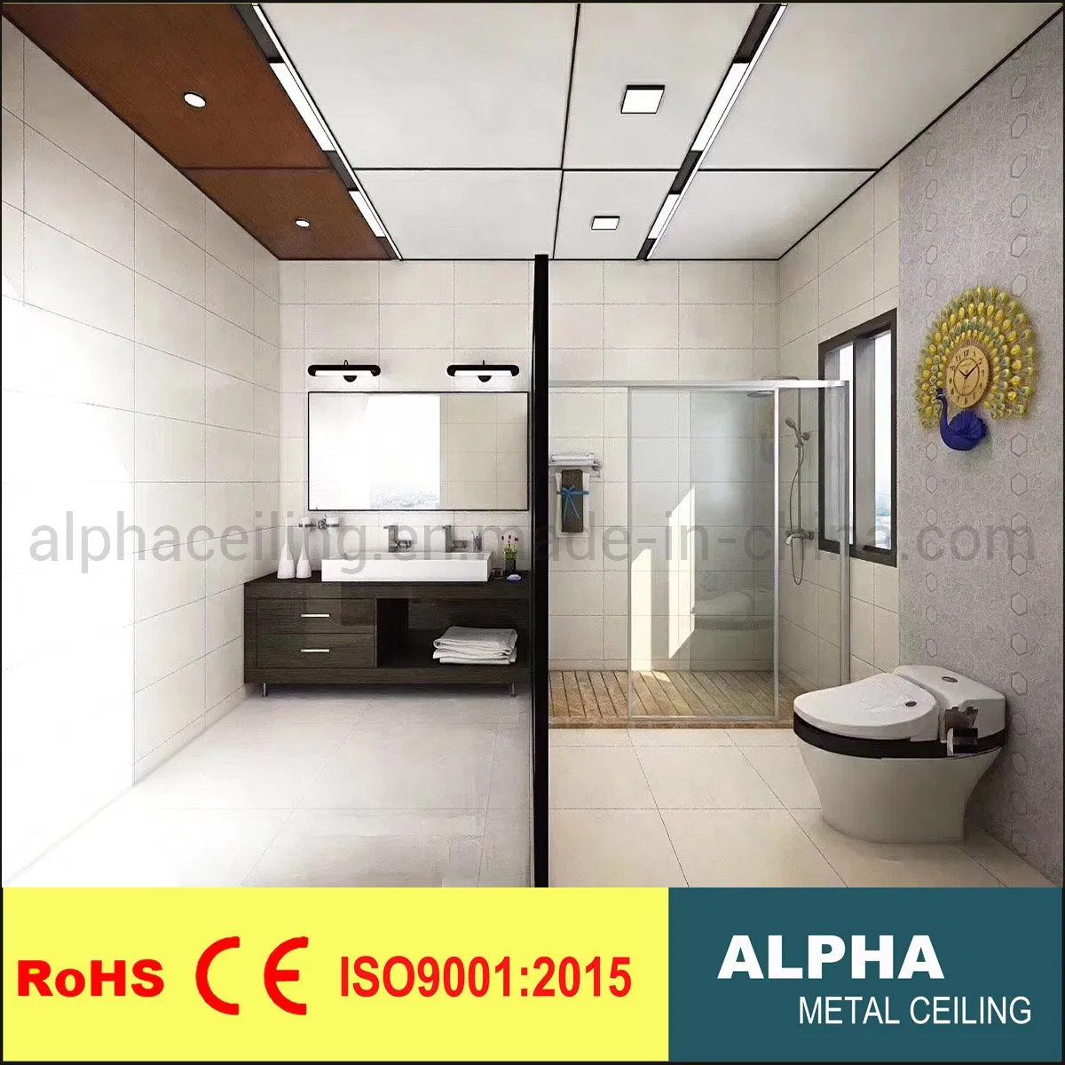 Fireproof Aluminum Honeycomb Ceiling Wall Board with Flexible Suspended System