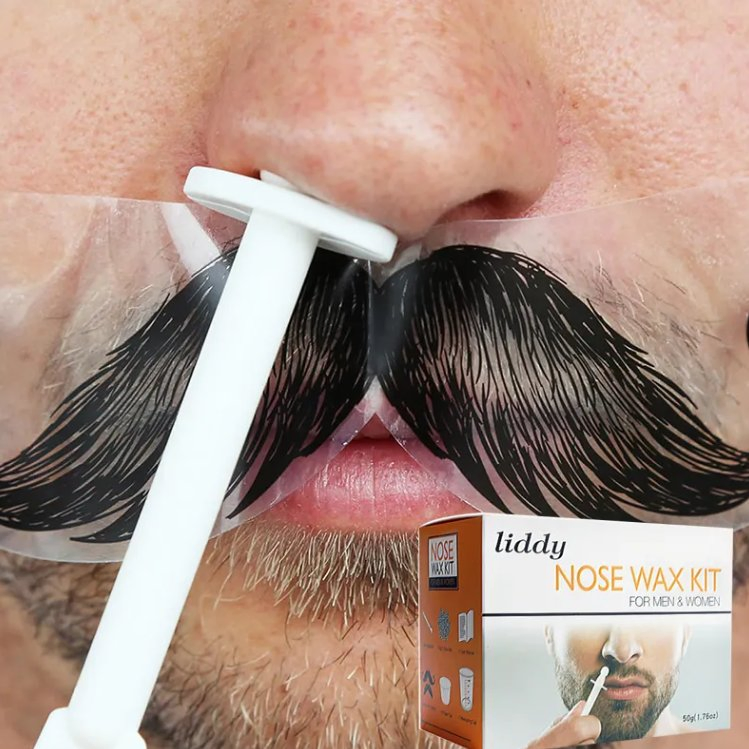Nose Hair Removal Wax Set Paper-Free Nose Hair Wax Beans Nostril Cleaning Wax Kit for Men & Women
