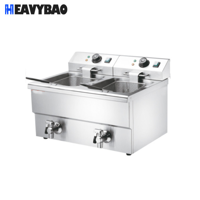 Heavybao Commercial Fryer French Fries Machine Industrial Electric Fryer French Fries Frying Machine for Kitchen