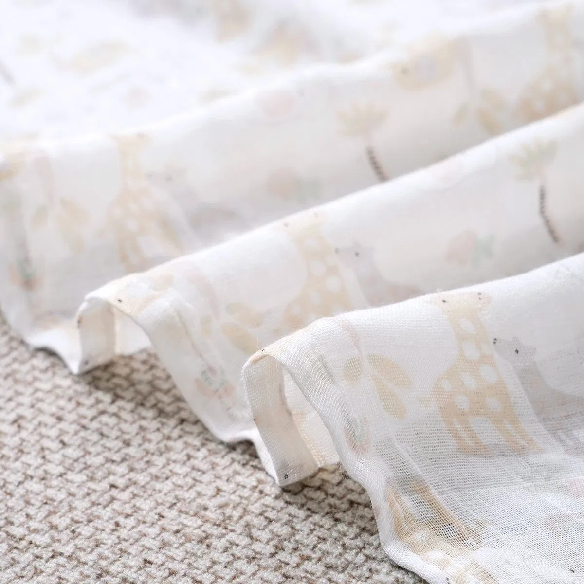 Детское муслиновое одеяло с принтом 120x110 см