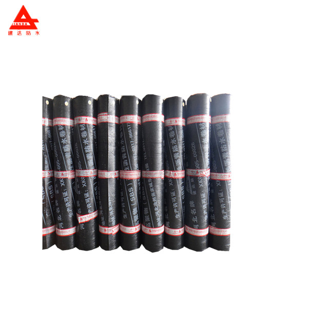 Torched Flat Roof Sbs Modified Bitumen Roll Waterproofing Membrane 3mm