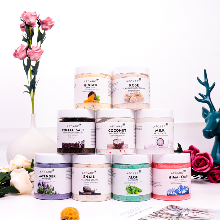 Private Label Skincare Beauty Wholesale Custom Logo Vegan Bath Cleansing Whitening Organic Exfoliating Body Scrub