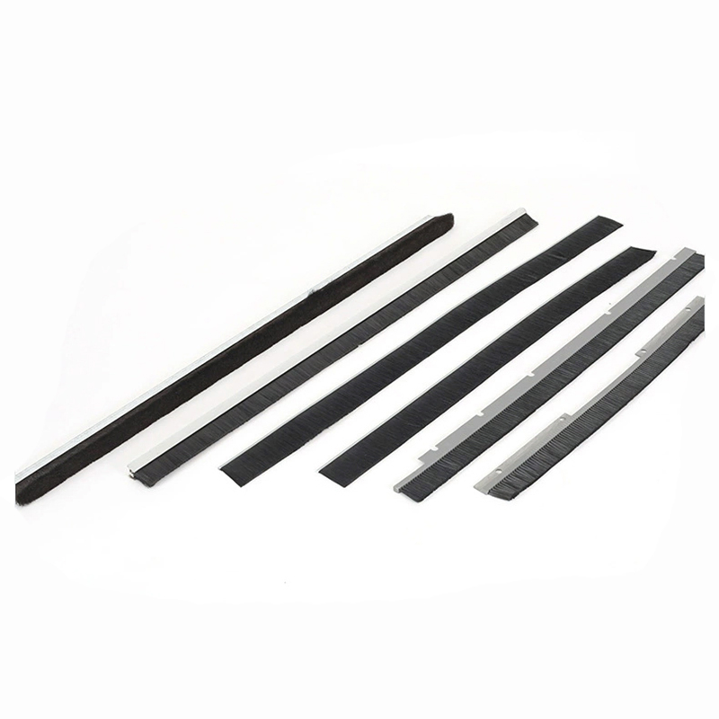 Industry Brush Source Factory PP/PVC/Nylon Cleaning Bottom Door Seal Cabinet Industrial Strip Brush Customizable