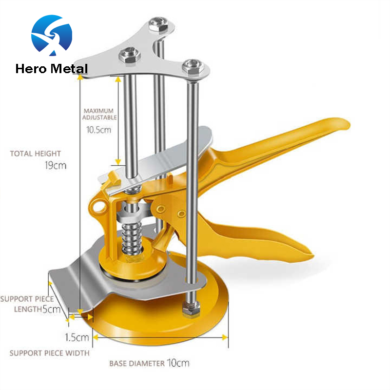 Hot Sale Tile Locator Height Regulator Wall Leveling System Top Wall Lift Three Post Adjustable Tile Height Positioner