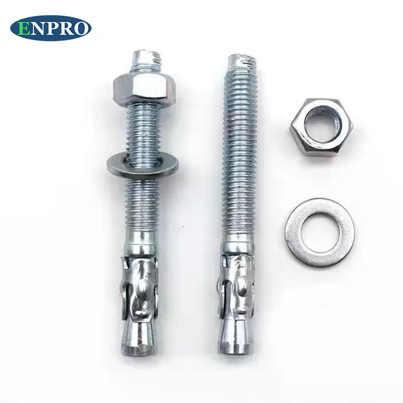 Carbon Steel M10 M12 M16 Zinc Plate Galvanized Concrete Expansion Wedge Anchor