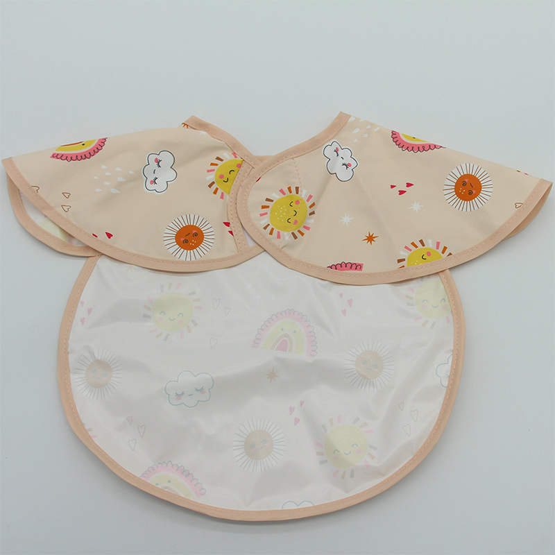 Summer Thin Children's Coveralls and Aprons, Baby Food Pockets, Sleeveless and Light Twill Fabric Boys and Girls for Bibs