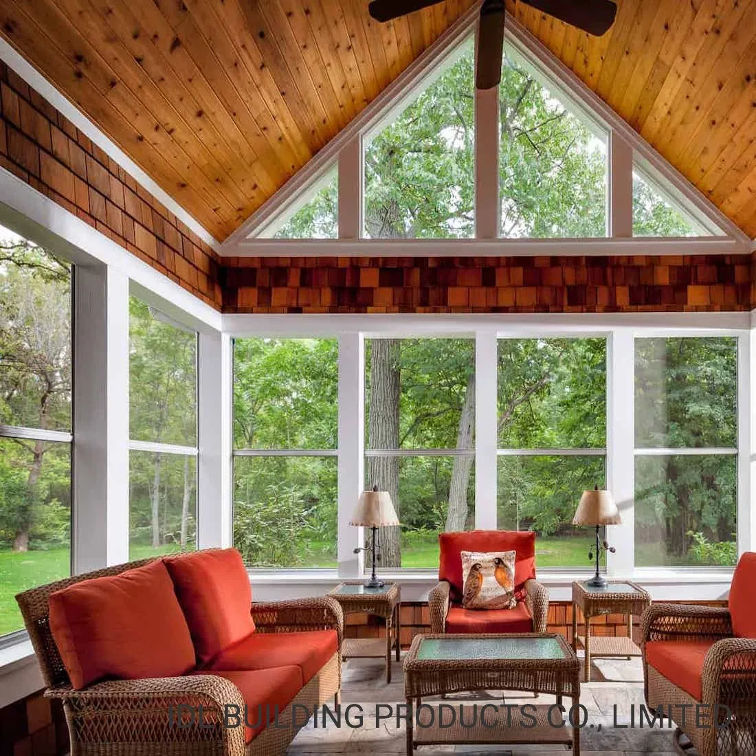 Premium UPVC Aluminum Windows with Tempered Glass Grill Design