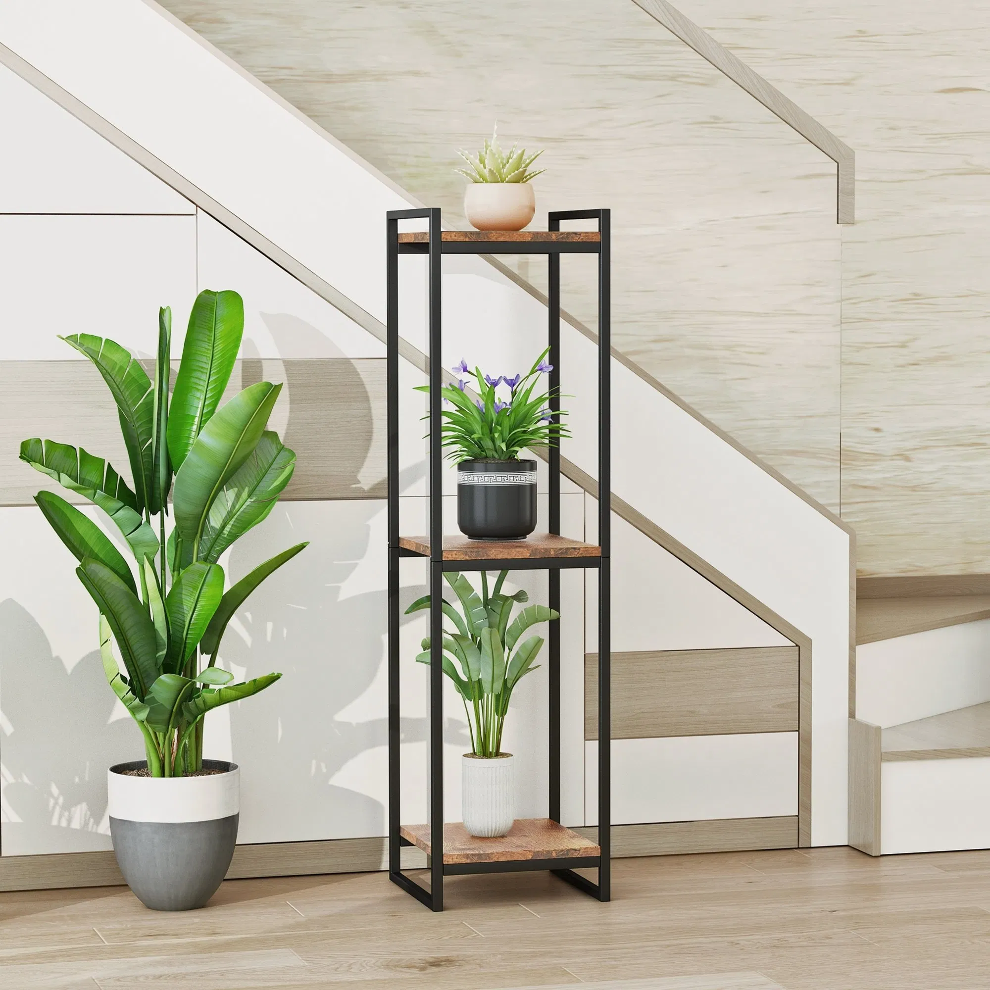Sturdy and Stable Balcony Courtyard Display Pedestal Indoor Display Plant Stand