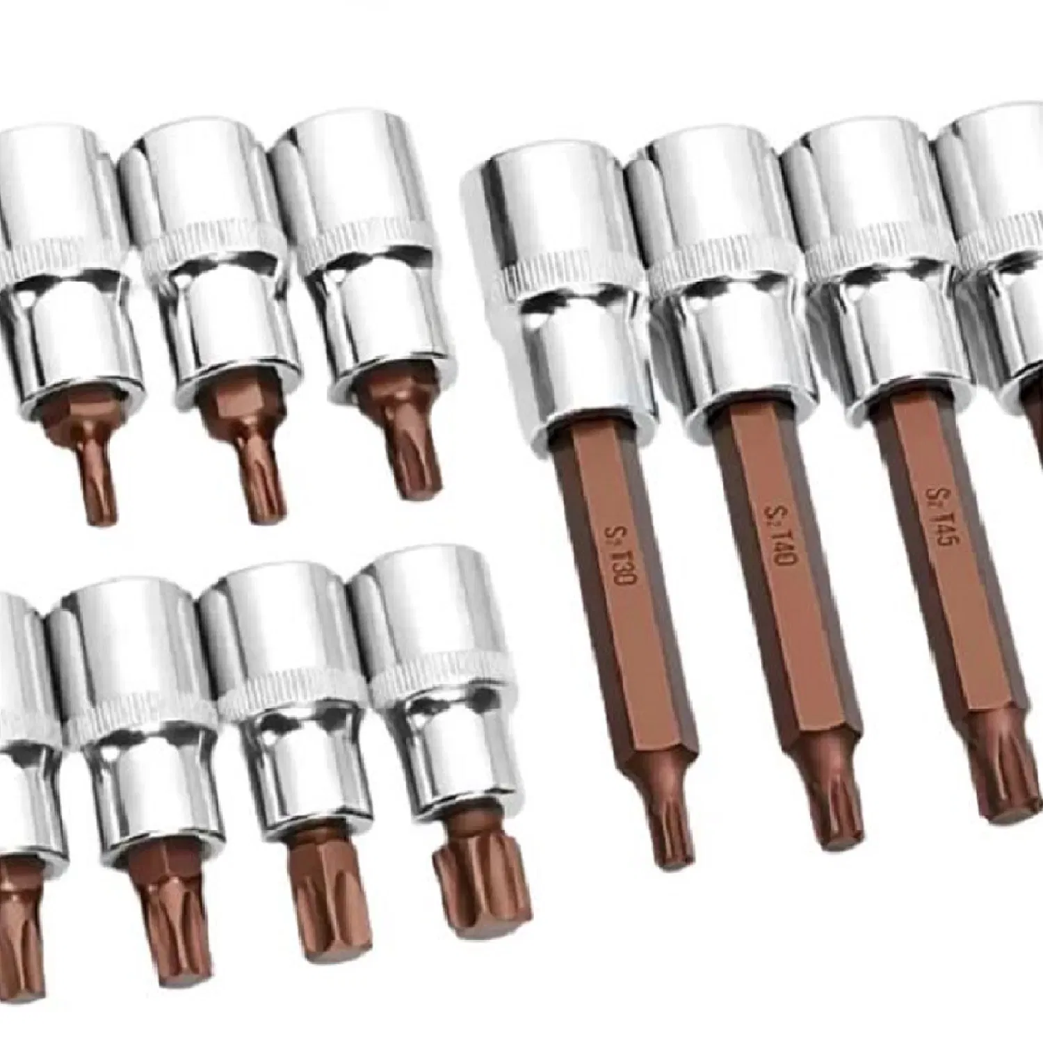 Аккумуляторный гайковерт с набором бит и головок