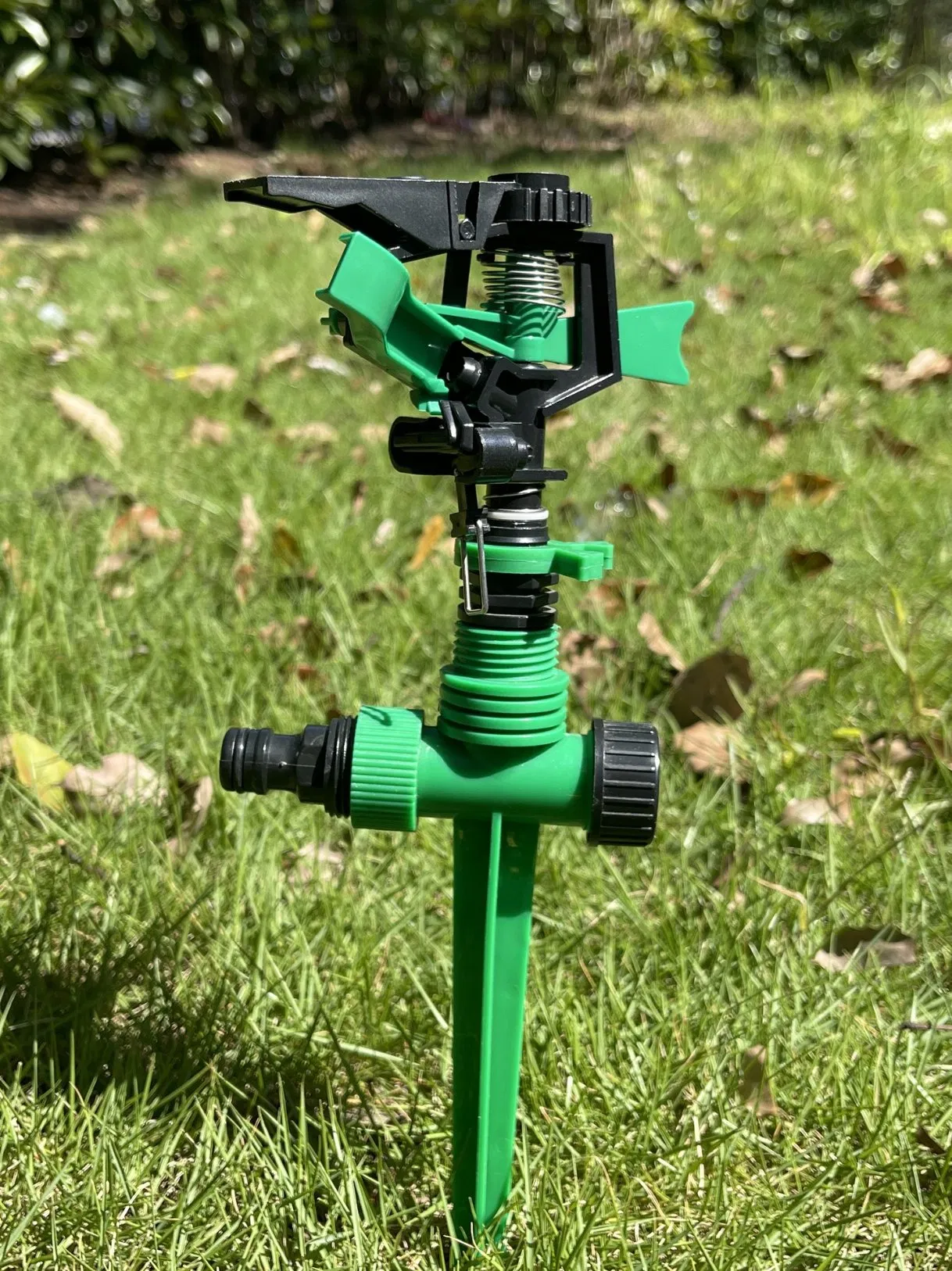 Hautine High Quality Plastic Impulse Sprinkler with Plastic 2-Way Spike