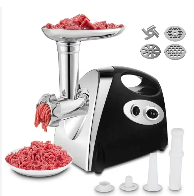 Small Commercial Household Stainless Steel Meat Grinder Electric Fresh Meat Mincer
